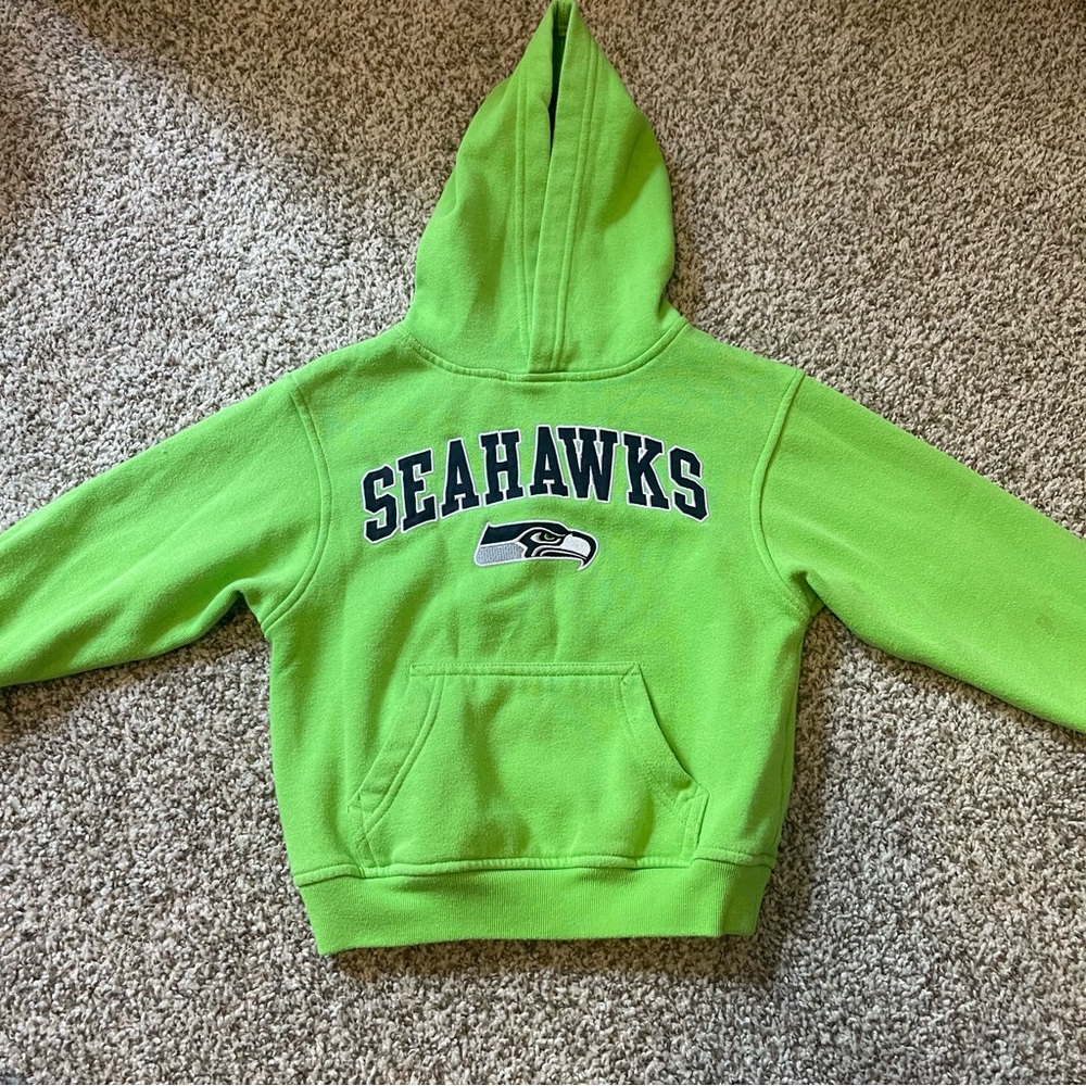 Kids Seahawks Green Hoodie